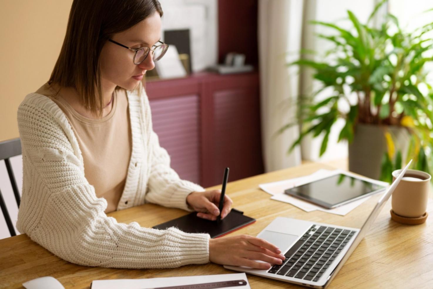 Professional budget tracking workspace with financial documents and planning tools